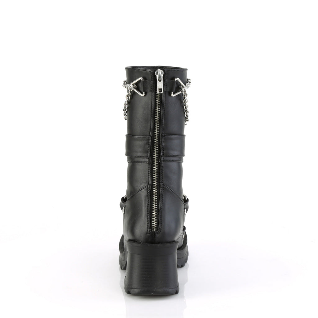 Demonia Bratty-120-Noir-Taille 9-Liquidation