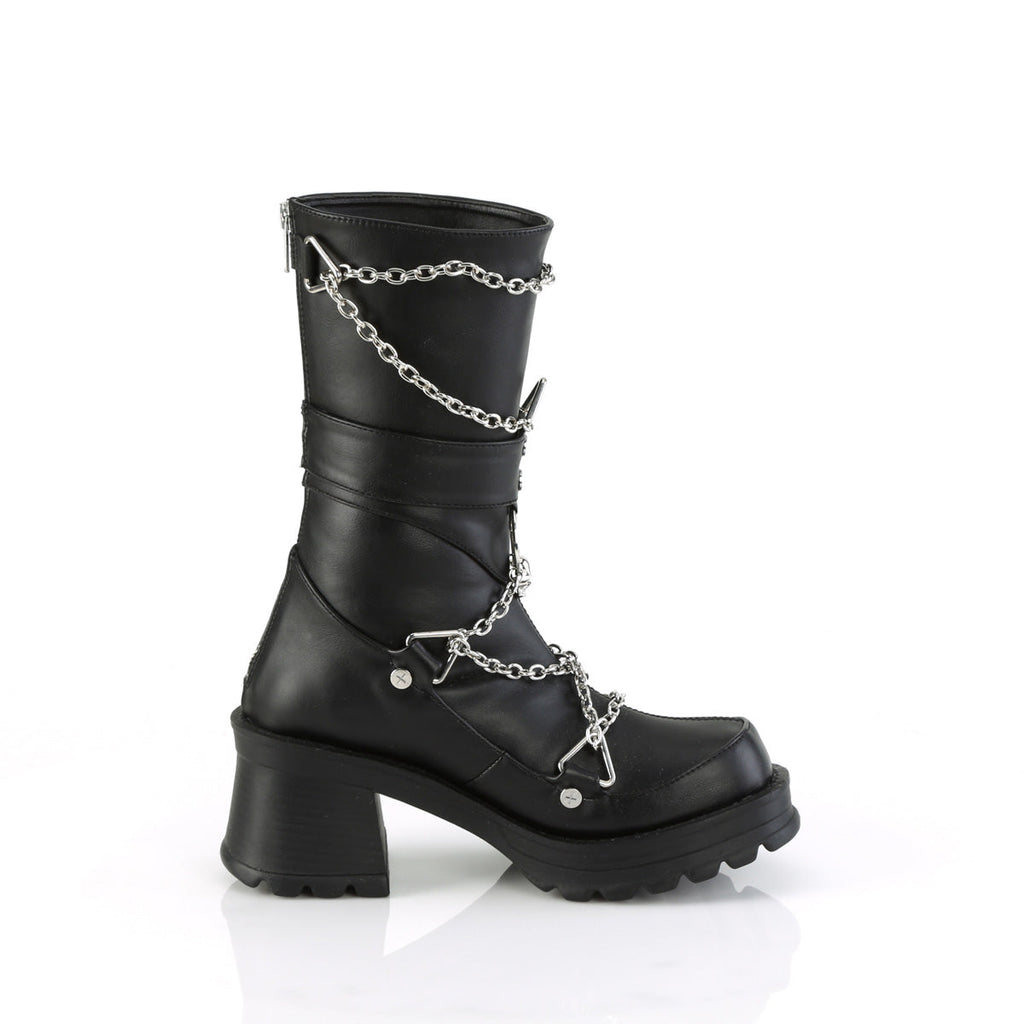 Demonia Bratty-120-Noir-Taille 9-Liquidation
