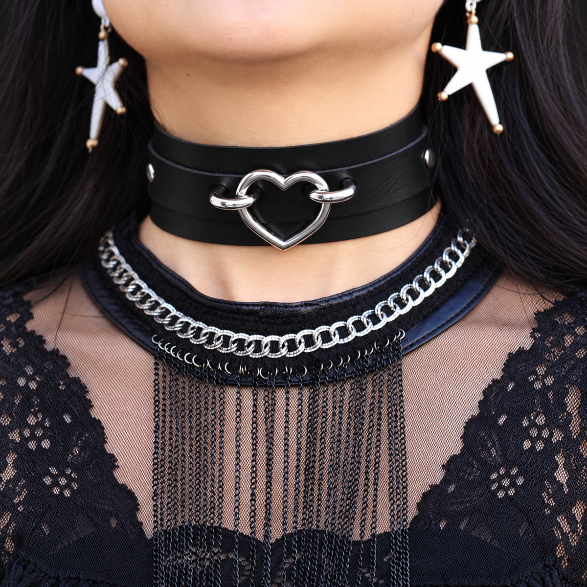 Heart Ring Choker