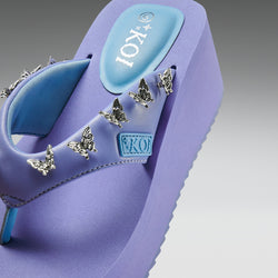 KOI Daydreamer Flatform Thong Sandals-Lilac