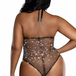 Fishnet Rhinestone Teddy