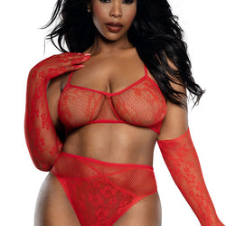 Dentelle 3 pièces. Ensemble