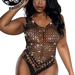 Rhinestone Net Teddy