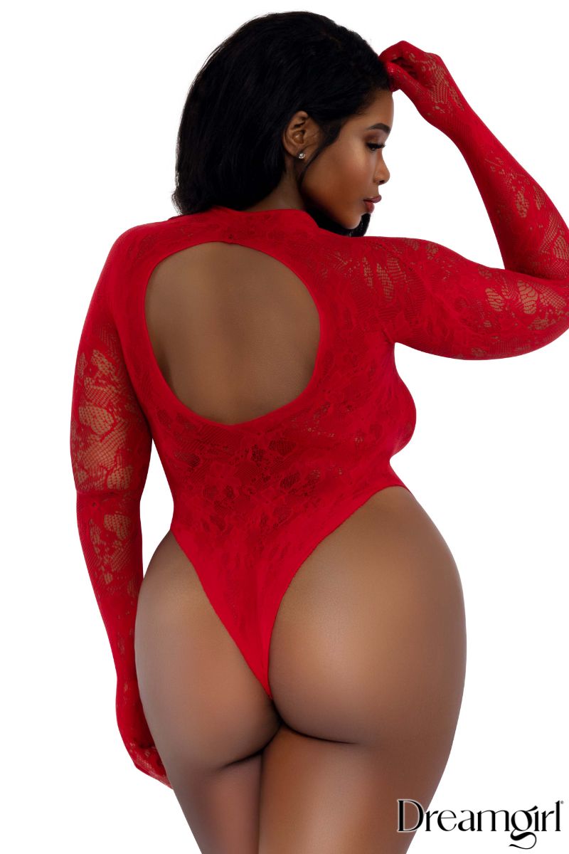 Dream Girl Long-Sleeve Lace Teddy