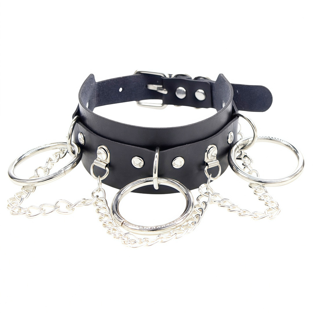 Cat Ear Chain Drape Statement Choker