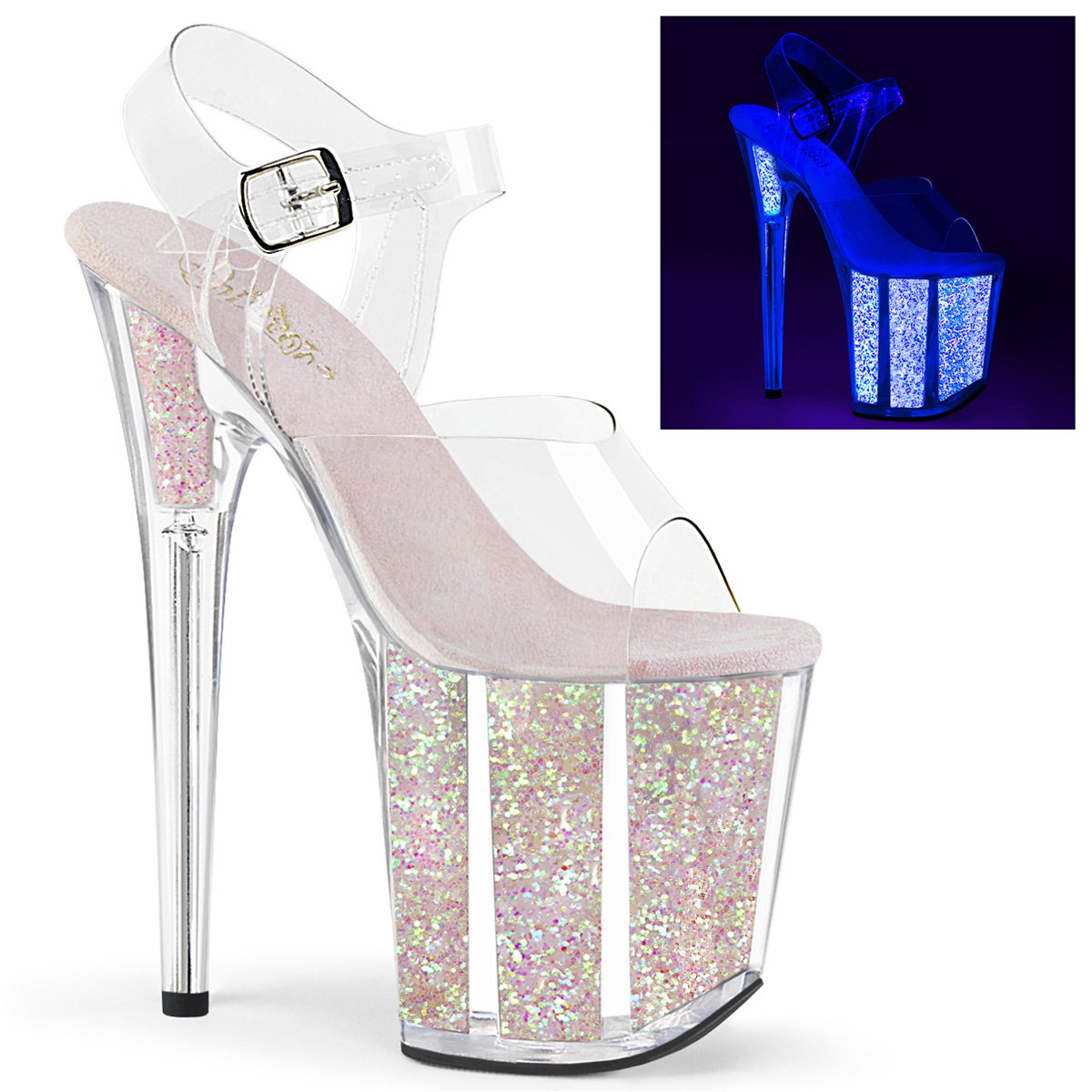 Pleaser Flamingo-808UVG-Clearance