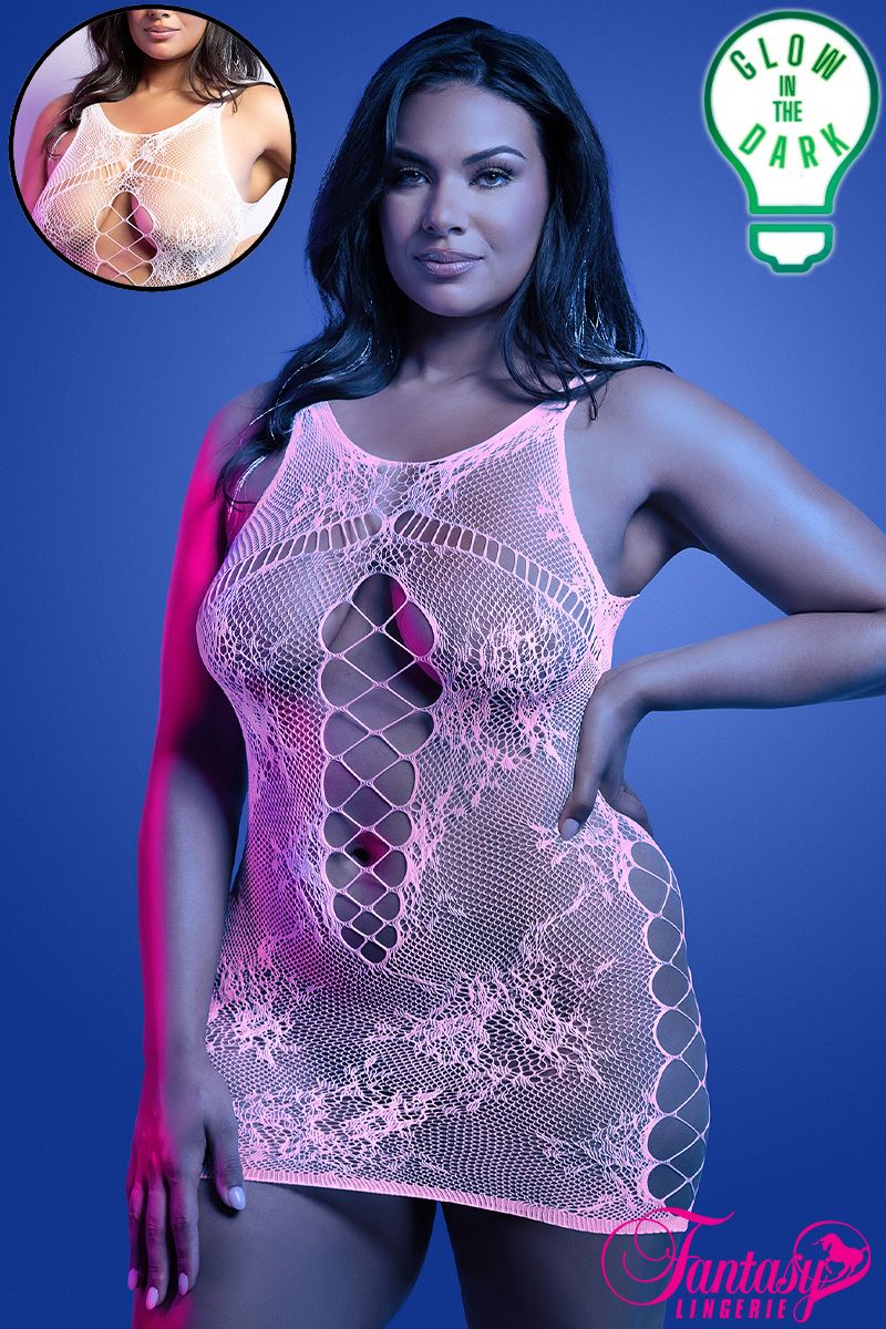 Robe en dentelle lumineuse