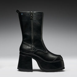 KOI Halcyon Chunky Heeled Boots-Black