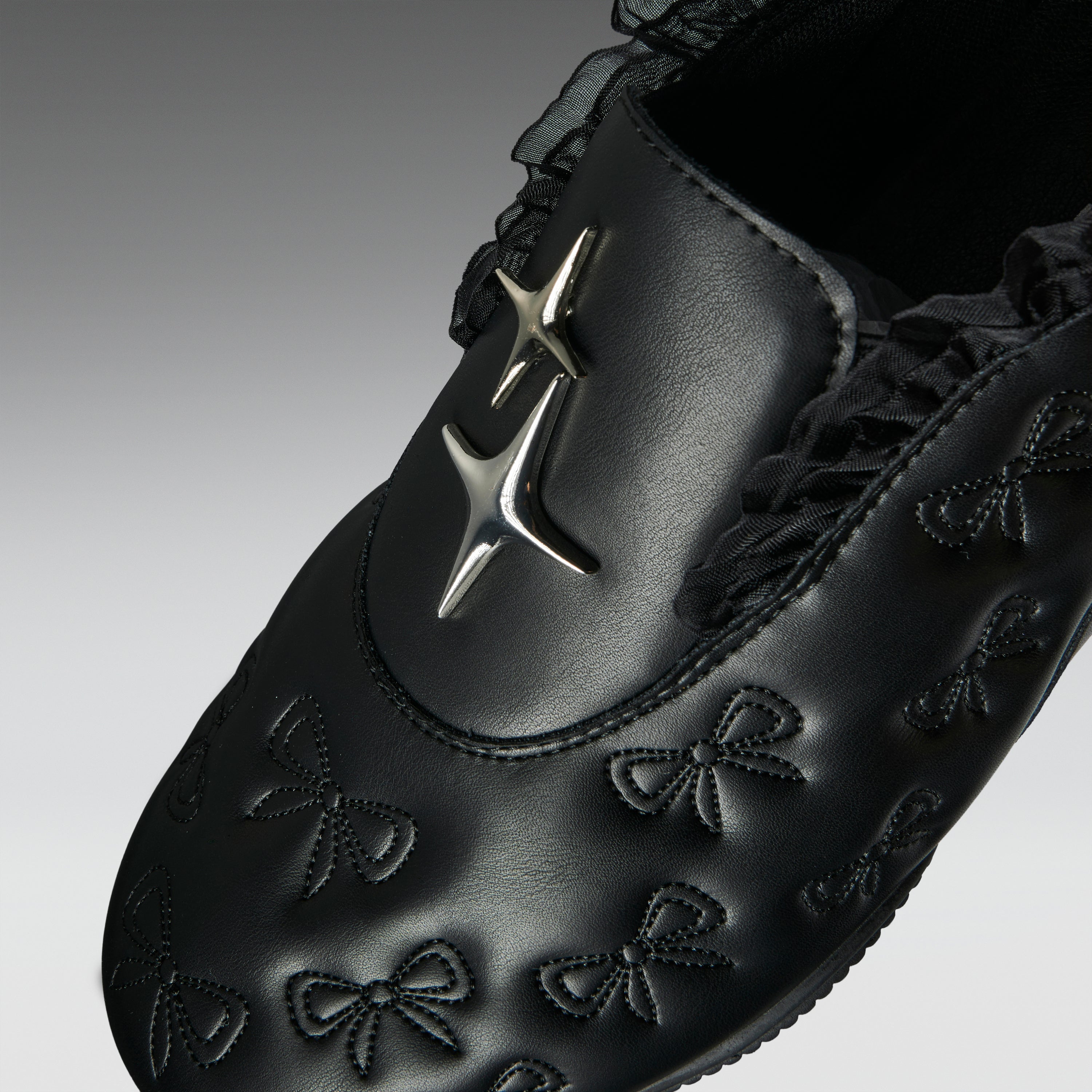 KOI Heartbreaker Sporty Slip On Shoes- Black