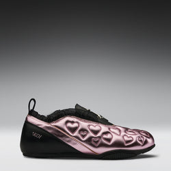 KOI Heartbreaker Sporty Slip On Shoes- Pink