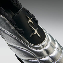 KOI Heartbreaker Sporty Slip On Shoes- Silver