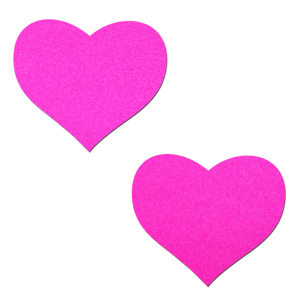 Love: Neon (Blacklight Reactive) Heart Nipple Pasties