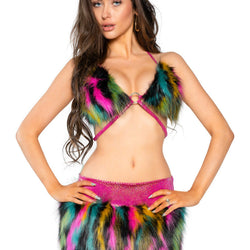 Jupe en fausse fourrure