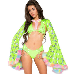 PVC Lace-Up Mini Short