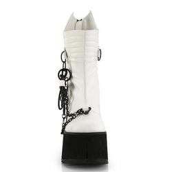 Demonia Kera-130-White-Size 7-Clearance