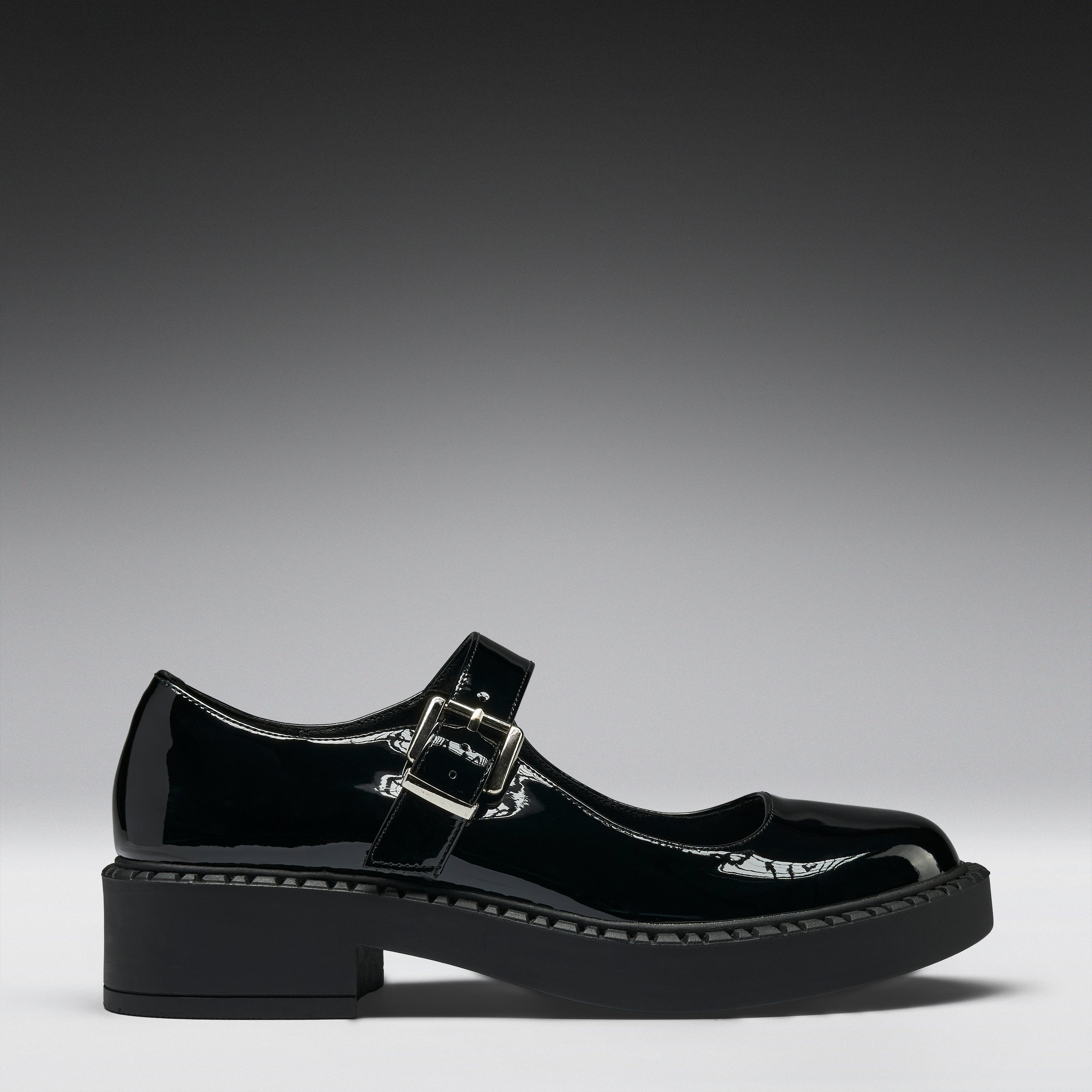 KOI Kishi Tale Black Patent Flat Mary Jane Shoes-Clearance