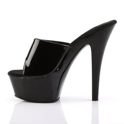 Pleaser Kiss-201 Slide-Black-Size 12-Clearance