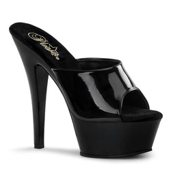 Pleaser Kiss-201 Slide-Black-Size 12-Clearance