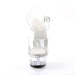 Pleaser Kiss-208LS-Clear-Size 5-Clearance