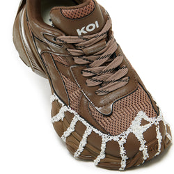 Forest Lines Mega Chunky Trainers- Brown