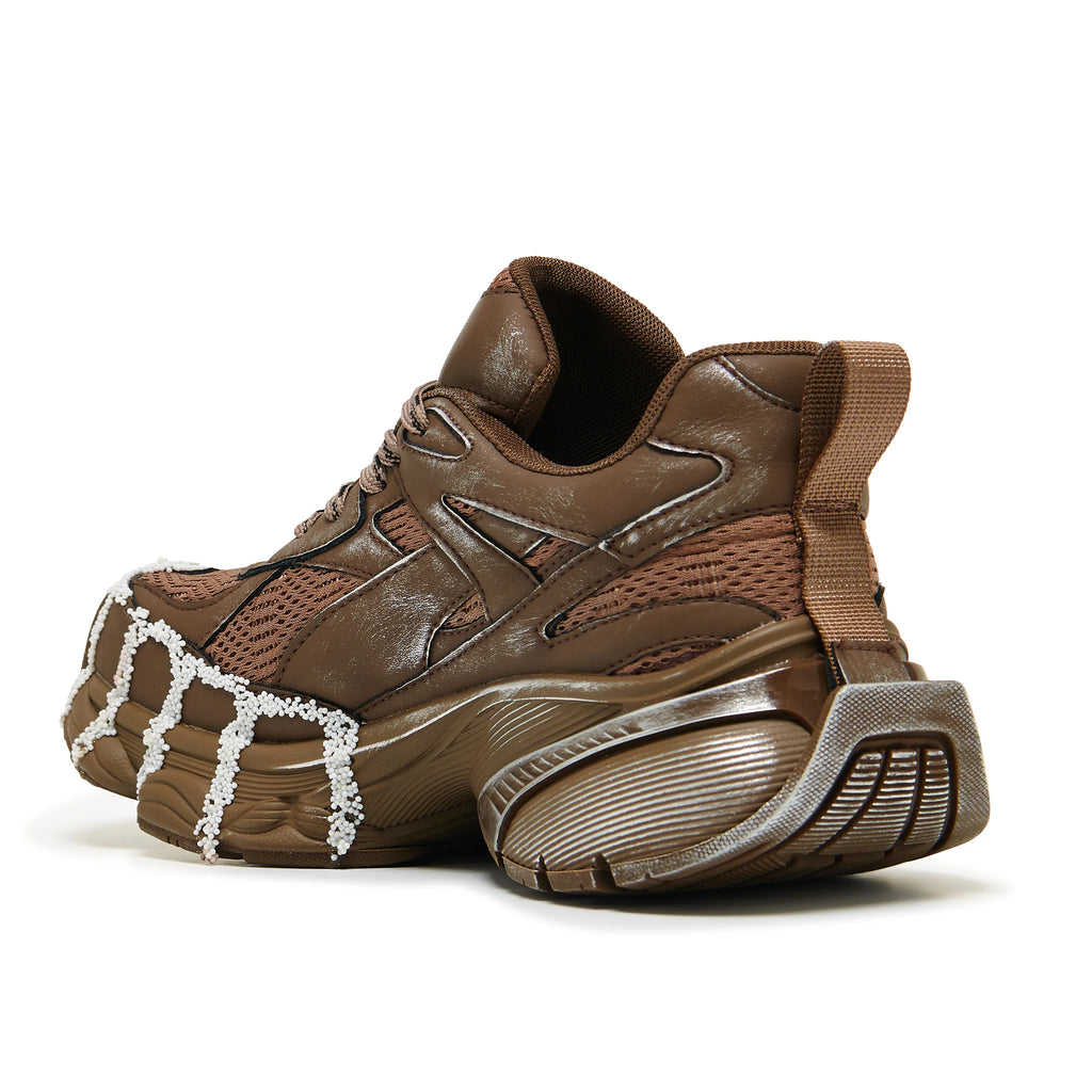 KOI Forest Lines Mega Chunky Trainers- Brown