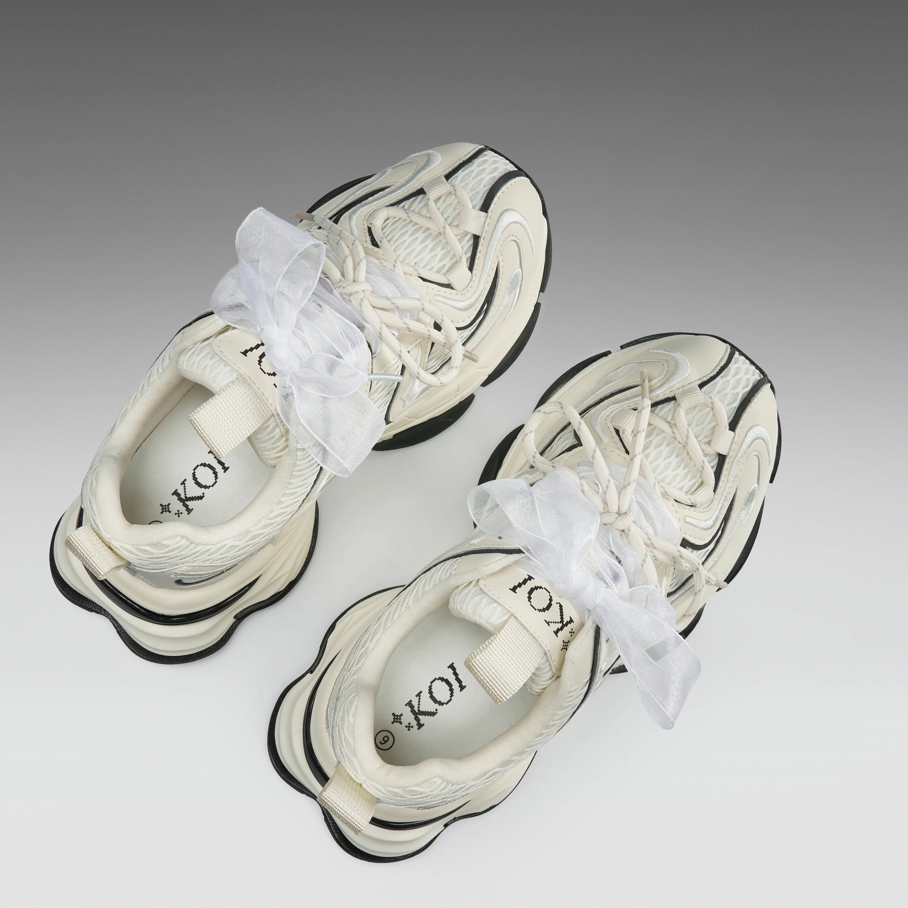 KOI Labyrinth Mega Chunky Trainers - White