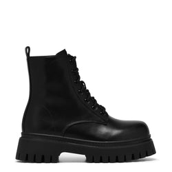 Lavell Lace Up Boots - Black