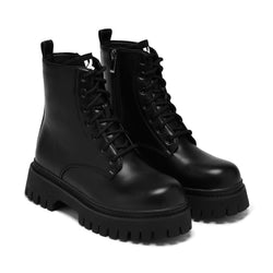 Lavell Lace Up Boots - Black