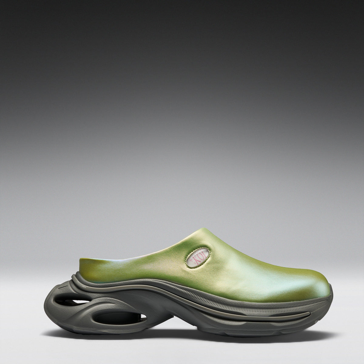 KOI Lime Waves Chunky Slip Platform Slides | Shoefreaks.ca – ShoeFreaks