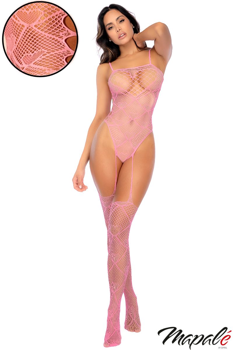 Heart Net Bodystocking