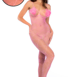 Heart Pompom Bodystocking