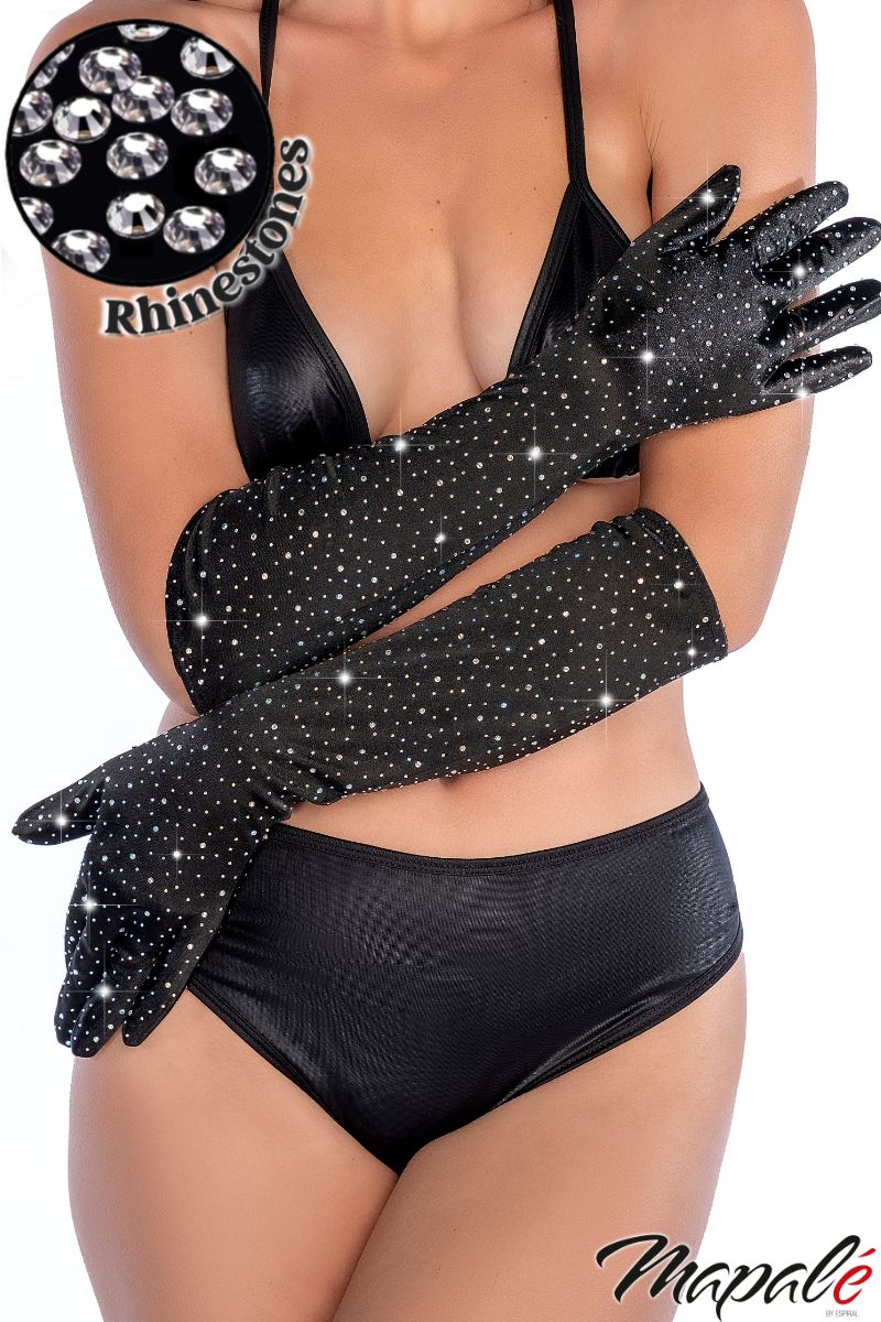 Rhinestone Gloves
