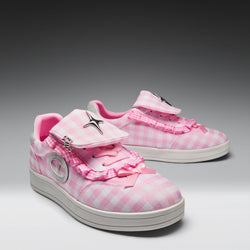 KOI Magic Rabbit Gingham Flat Shoes - Pink