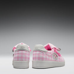 KOI Magic Rabbit Gingham Flat Shoes - Pink