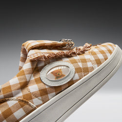 KOI Magic Teddy Bear Gingham Flat Shoes - Brown