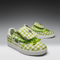 KOI Magic Turtles Gingham Flat Shoes - Green