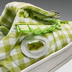 KOI Magic Turtles Gingham Flat Shoes - Green