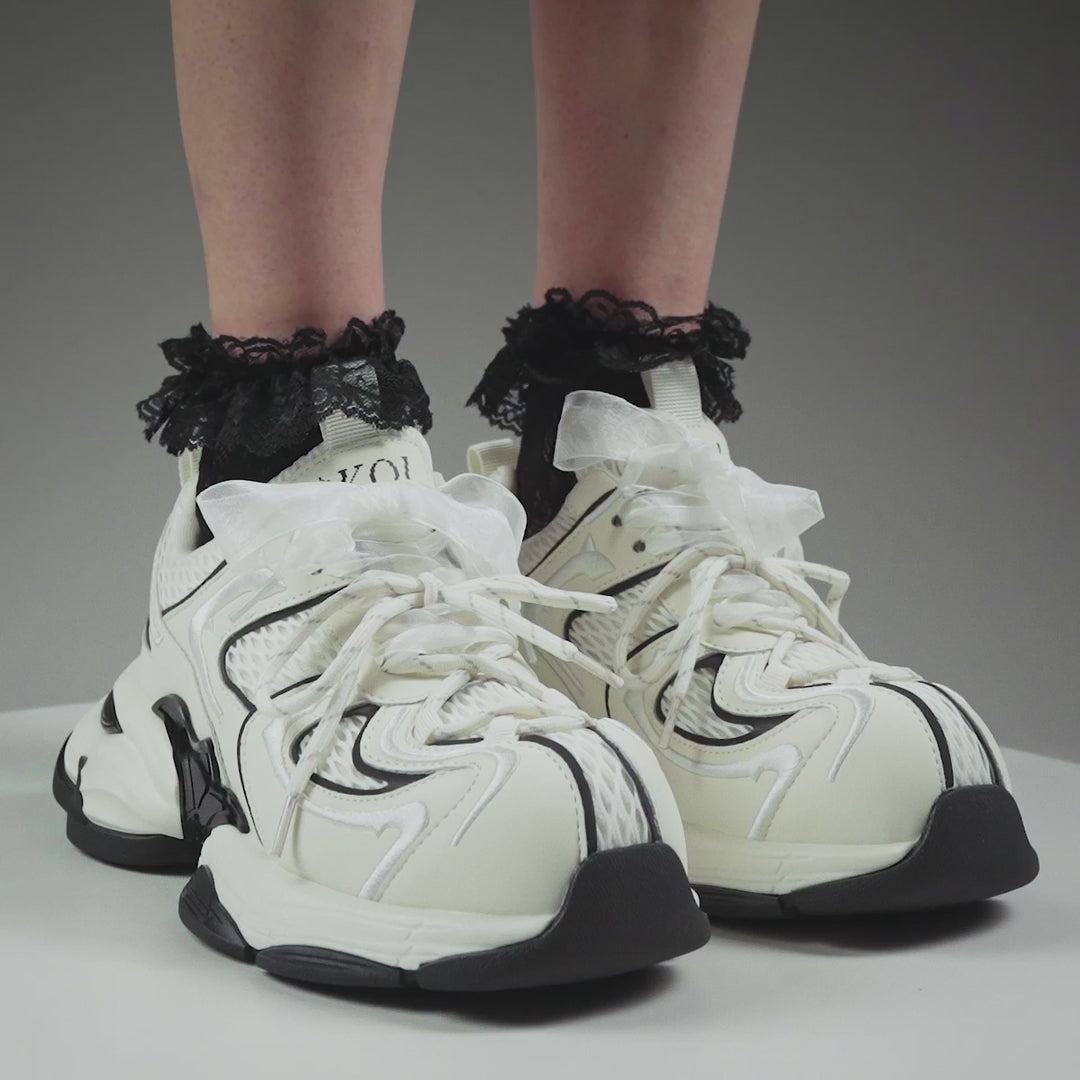KOI Labyrinth Mega Chunky Trainers - White