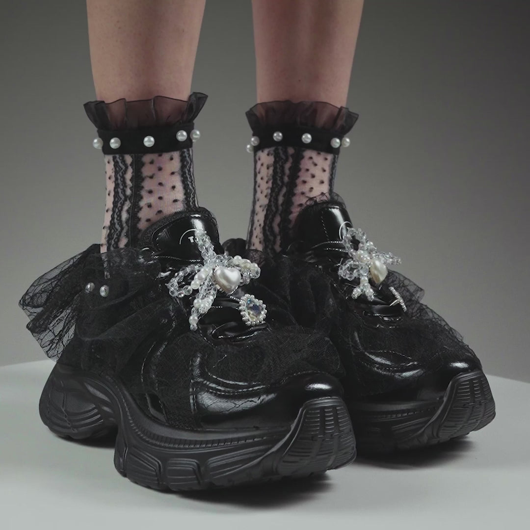 KOI Kelpie Whimsical Terrain Trainers - Black