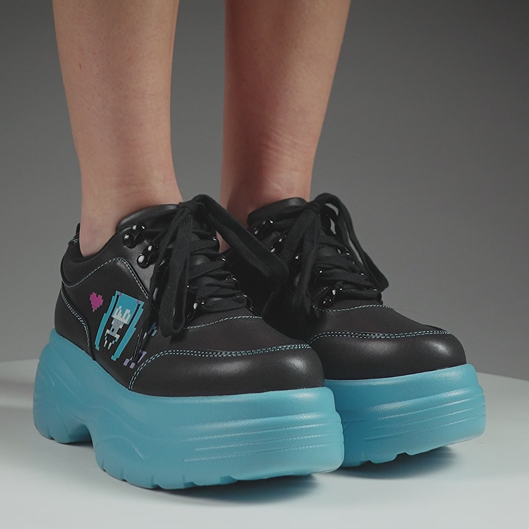 KOI Virtual Diva Miku Chunky Trainers - Black