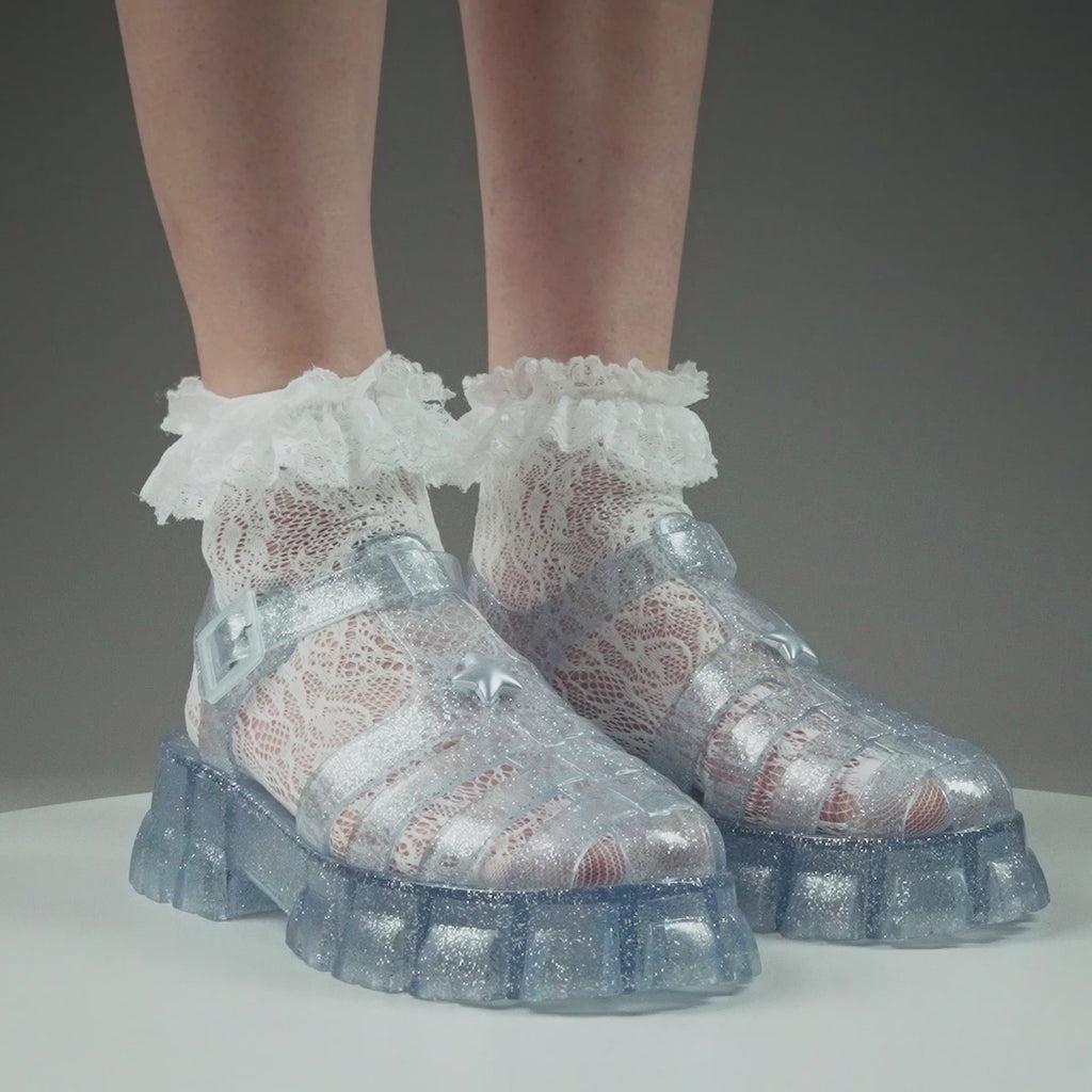 KOI Sunbeam Star Jelly Sandals- Blue