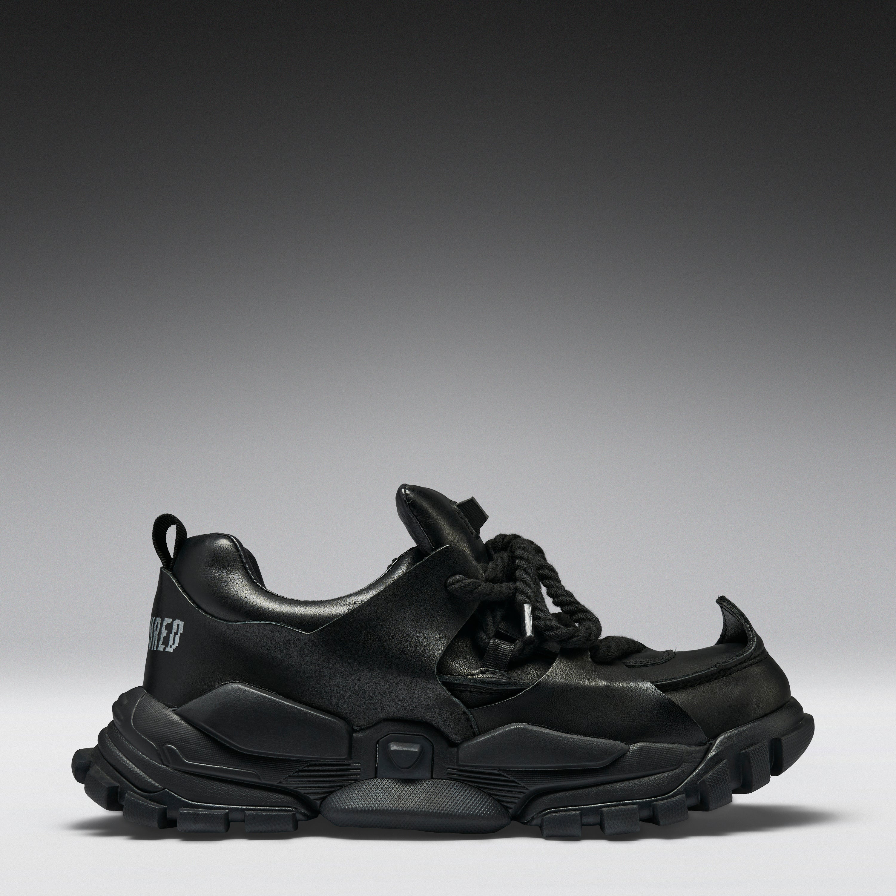 KOI Serpentbone Full Grain Leather Men's Utility Shoes - Shadow