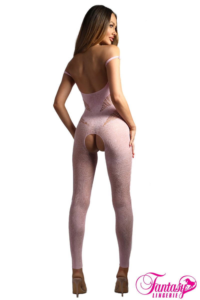 Floral Net Bodystocking