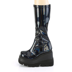 Demonia Shaker-65-Black Hologram-Size 8-Clearance