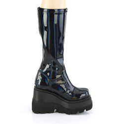 Demonia Shaker-65-Black Hologram-Size 8-Clearance