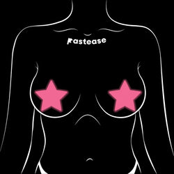 Vedette : Couvre-mamelons de l’étoile Pink Pasties Glow in the Dark
