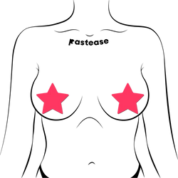 Vedette : Couvre-mamelons de l’étoile Pink Pasties Glow in the Dark