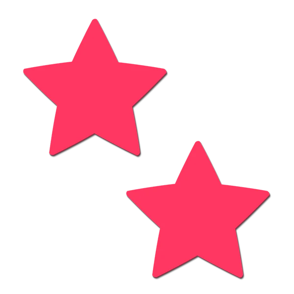Star: Pink Pasties Glow in the Dark Star Nipple Covers