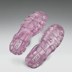 KOI Sunbeam Heart Jelly Sandals- Pink