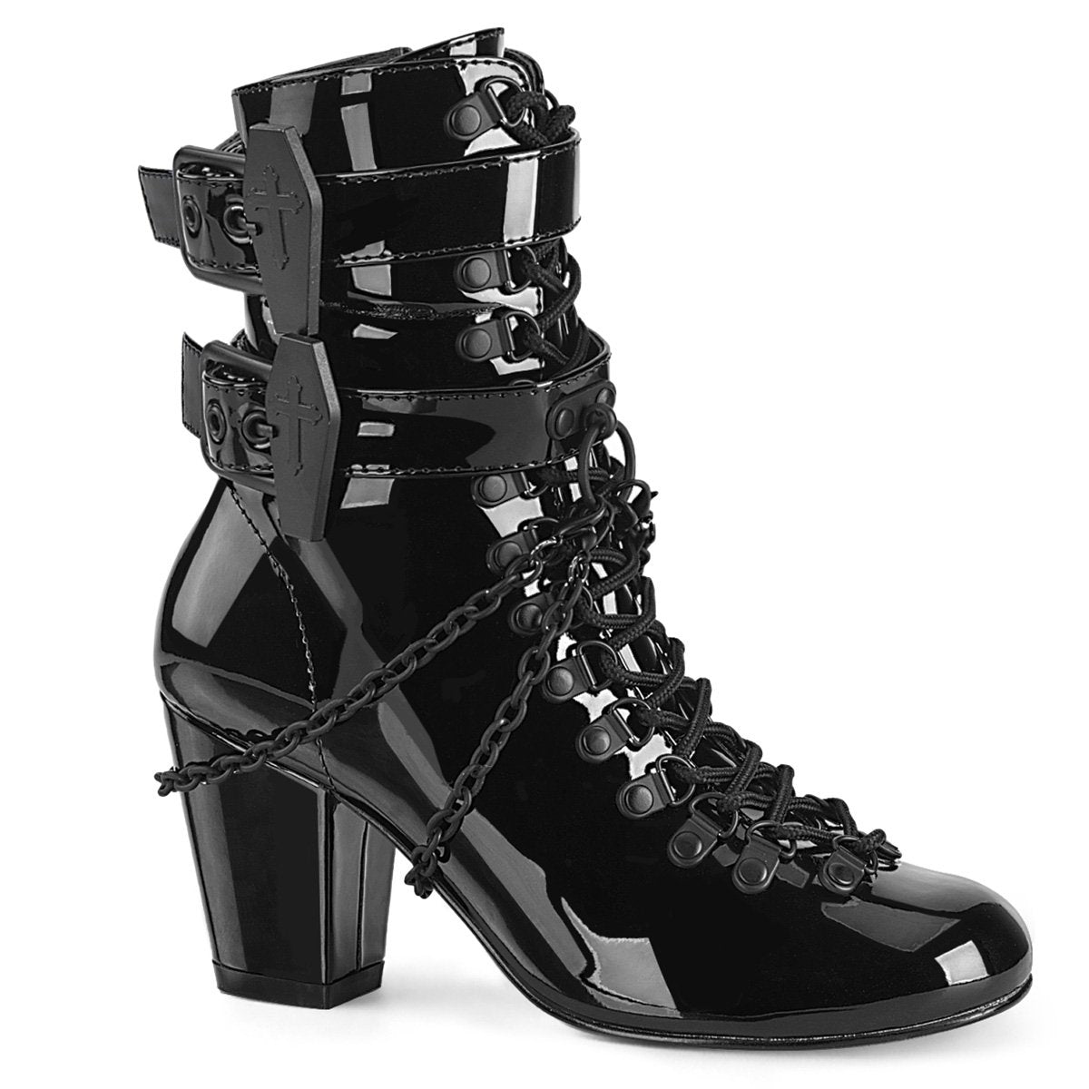 Demonia Vivika-128-Black-Size 6-Clearance